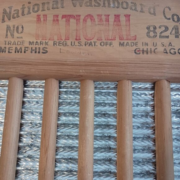 Vintage National Washboard Co. No. 824, The Silver King, Chicago Memphis - Picture 7 of 9